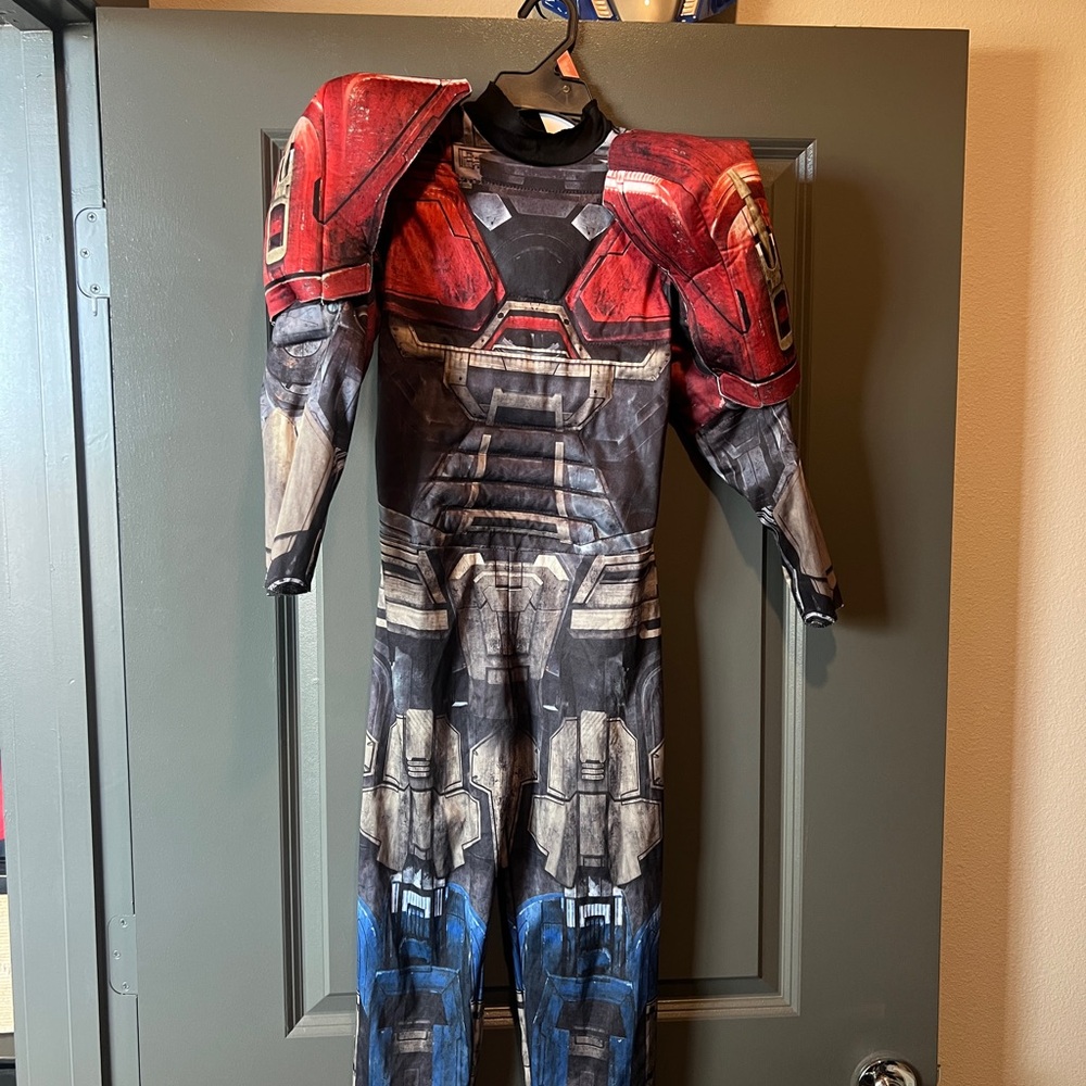 Red and Blue Optimus Prime Transformer’s One Costume
